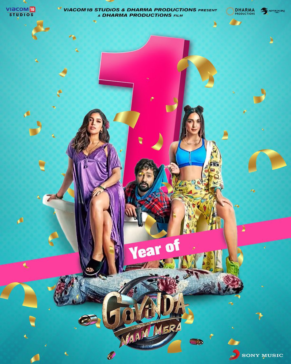 #1YearOfGovindaNaamMera 

@Viacom18Studios @vickykaushal09 @bhumipednekar #ShashankKhaitan #KaranJohar @DharmaMovies @SachinJigarLive @AndhareAjit @BPraak @tanishkbagchi @renukash @meetbros #ApoorvaMehta