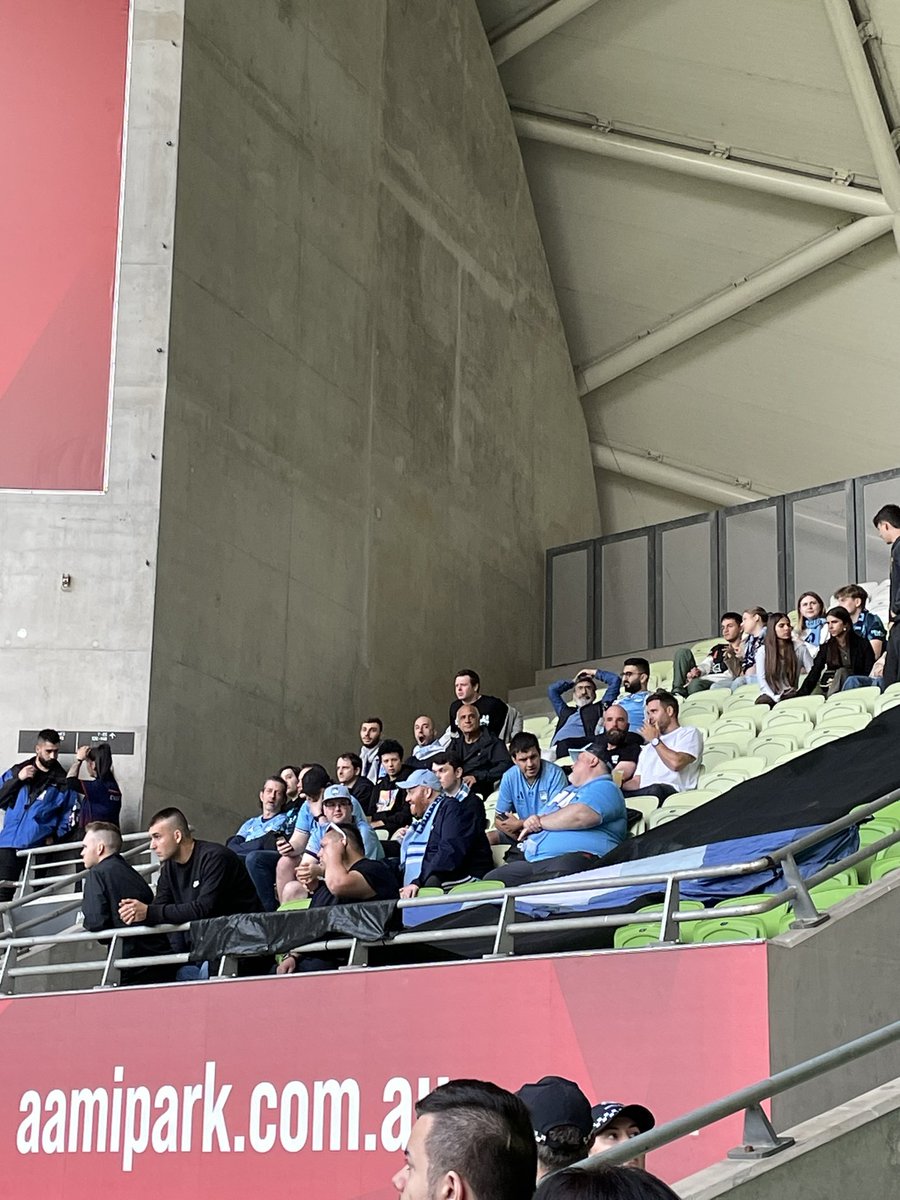 Good turnout by the travelling Sydney fans 🥴 #MVCvSYD