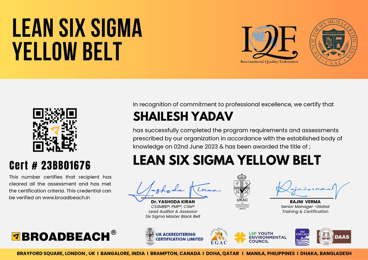 Get ISO Certificates (@certificatesget) on Twitter photo Hi, Good day
Manoj Gupta here
Providing these Lean Six Sigma Certificates at Reasonable price
By (CSSC, Usa & ISSI , USA)
Yellow Belt
White Belt
Green belt
Black Belt
Kindly call or what's app +91 7081196524
Email : manoj.gupta111@gmail.com
#leansixsigma Hi, Good day
Manoj Gupta here
Providing these Lean Six Sigma Certificates at Reasonable price
By (CSSC, Usa & ISSI , USA)
Yellow Belt
White Belt
Green belt
Black Belt
Kindly call or what's app +91 7081196524
Email : manoj.gupta111@gmail.com
#leansixsigma