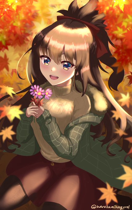 「何かを持っている 紅葉」のTwitter画像/イラスト(新着)