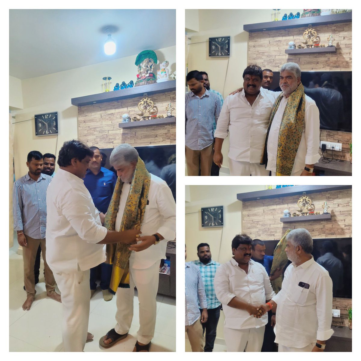 ADAM SANTHOSH KUMAR (Secunderabad Assembly Constituency contestant MLA) Met today sri:- GADAM PRASAD garu (Telangana Assembly speaker )