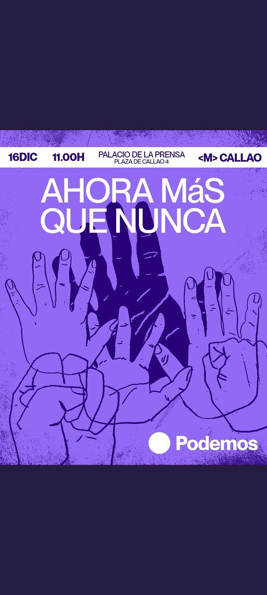 Buenos días 😘💜✊
Ahora más que nunca tiene que ser!
#AhoraMasQueNunca #SiSePuede #YoApoyoAlos5dePodemos #YoConPodemos