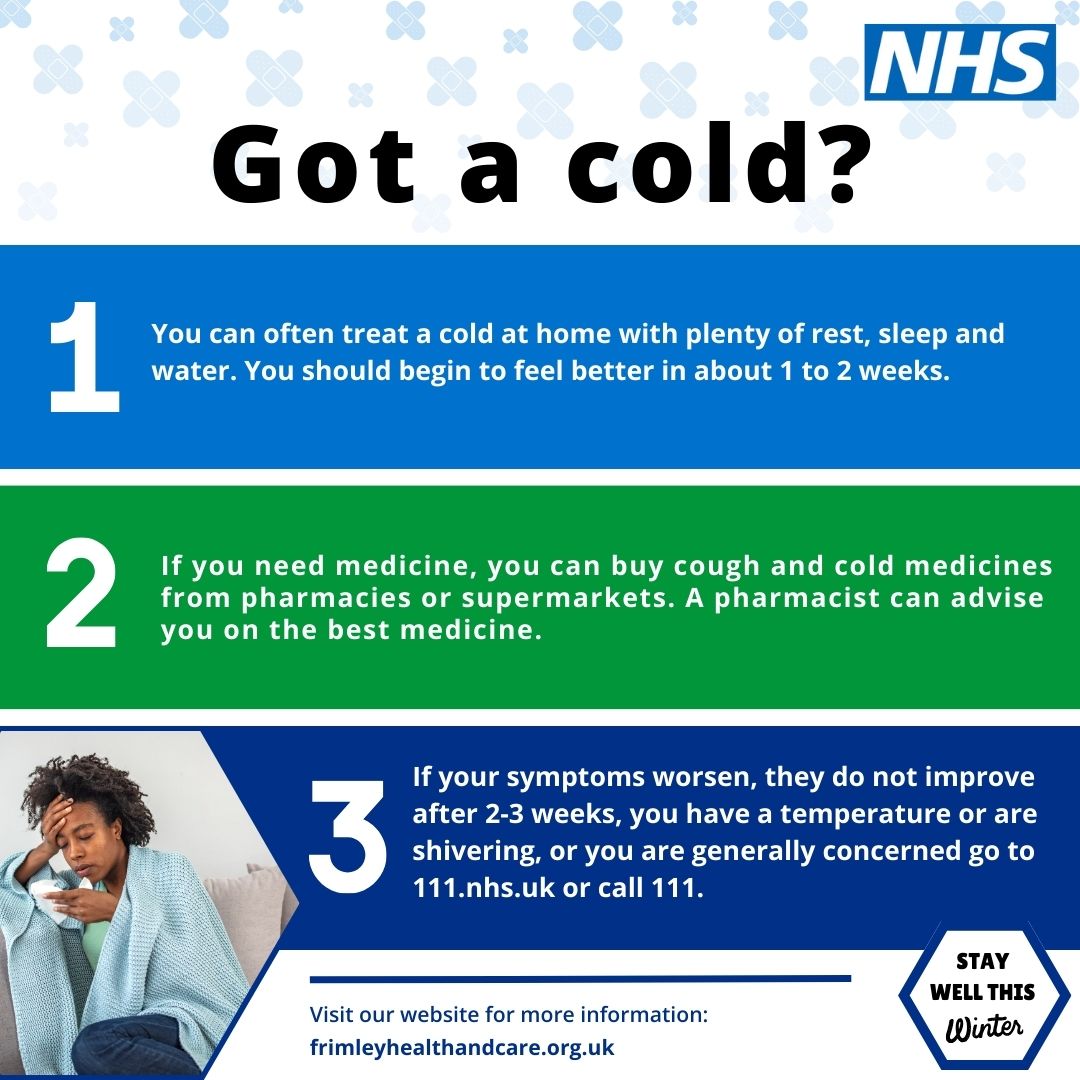 Think you have a cold? Check your symptoms at nhs.uk/conditions/com… You can often treat your cold at home without seeing a GP. Find further health advice on the nhs.uk website. #MakeTheRightChoice #StayWellThisWinter