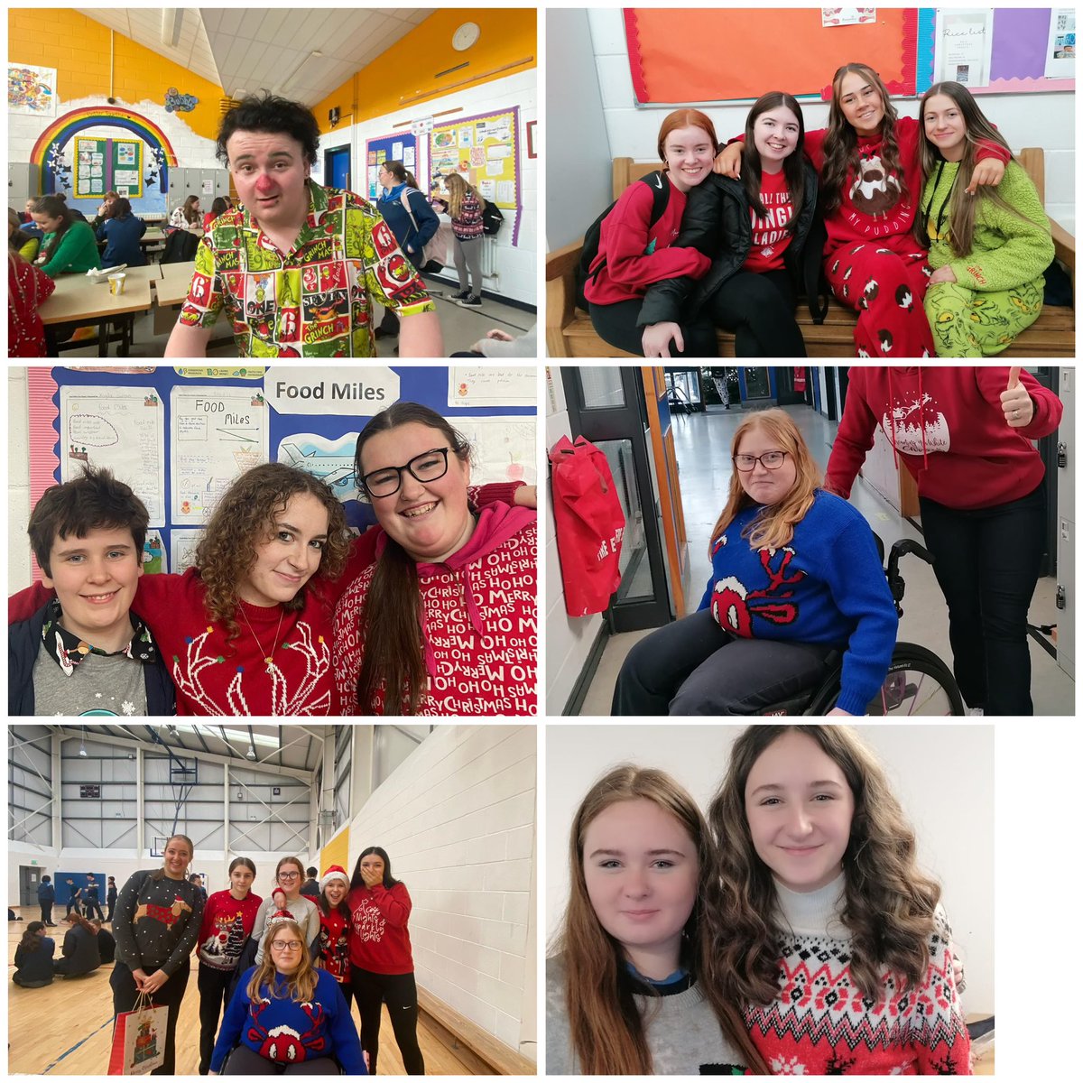 Coláiste an Átha getting into the Christmas Spirit for @Barnardos_IRL yesterday. Thank you to everyone for their support. @WWETBofficial #community #spiritofgiving 🎄⛄️