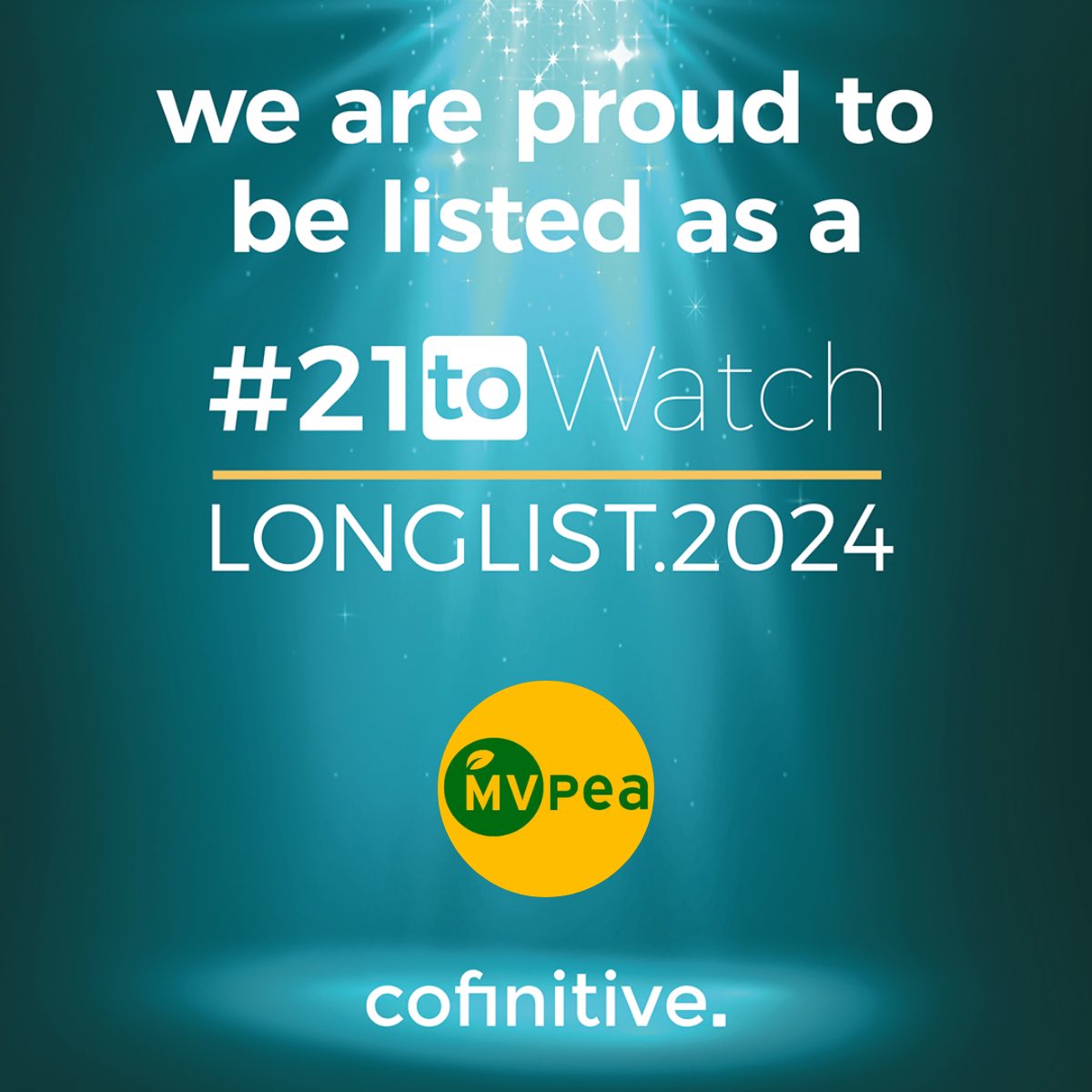 MVPea is sleighing it on the #21toWatch Longlist 2024 by @cofinitive 
🚀 This prestigious annual campaign and awards program highlights the trailblazers in innovation and entrepreneurship across the Eastern region, and we're honored to be part of it. 🎁💚 #21toWatch #Startup