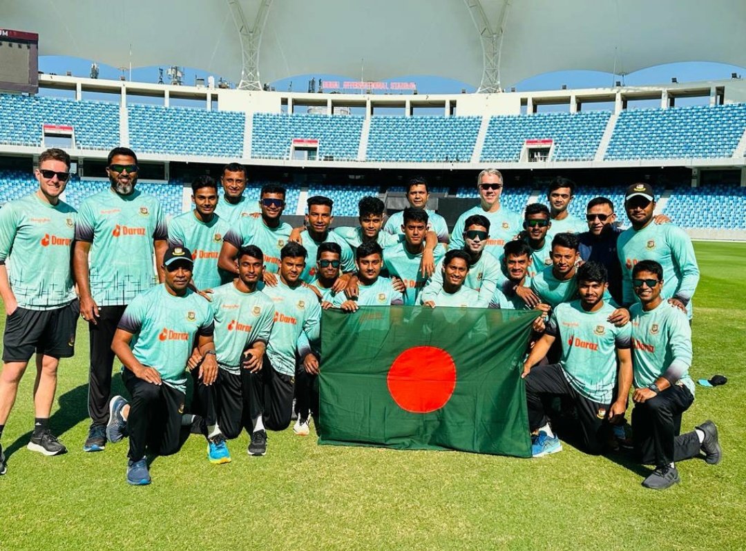 Well done boys, great effort from the team to beat India in the semis. Onto the Finals now! #INDvBAN #U19AsiaCup