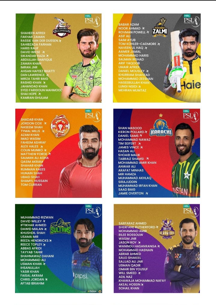 Here is the all team squad Of HBL PSL 2024.Telll me honestly which team looks solid linup in comming PSL?
#PSL
#HBLPSL2024
#CricketFever
#PSLT20
#PakistanSuperLeague
#AUSvsPAK