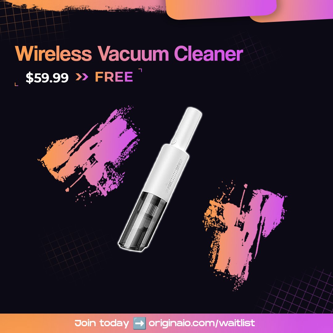 Our members just profited over $5,356 in less than 48hrs... 😱 We hit TONNES of these Wireless Vacuums valued at $59.99, 100% FREE!! Why not join the others and CASH IN on these CRAZY deals for yourself? 🚀 Join us today ➡️ originaio.com/waitlist Like for more deals! ❤️