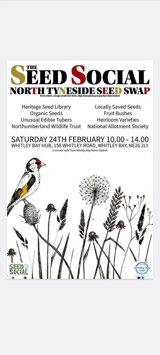 A date for your diary for after the festive season. I love going here, run by lovely #gardening and #seed collecting folk. Meet new gardening friends, buy & exchange seeds. Try something new! I'm reliably informed there may be cake in the cafe. Get yourself there 💚