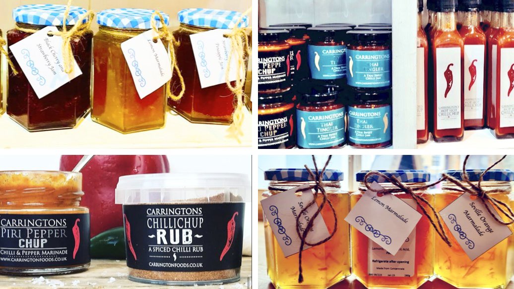 Sugar and spice and all things nice in the shape of local jams, marmalades and chillies. Tuck marmalade into a breakfast themed hamper. Create your own chilli gift. Both you and the recipient will feel the glow.
#Whitstable #localfood #hampers #foodgifts