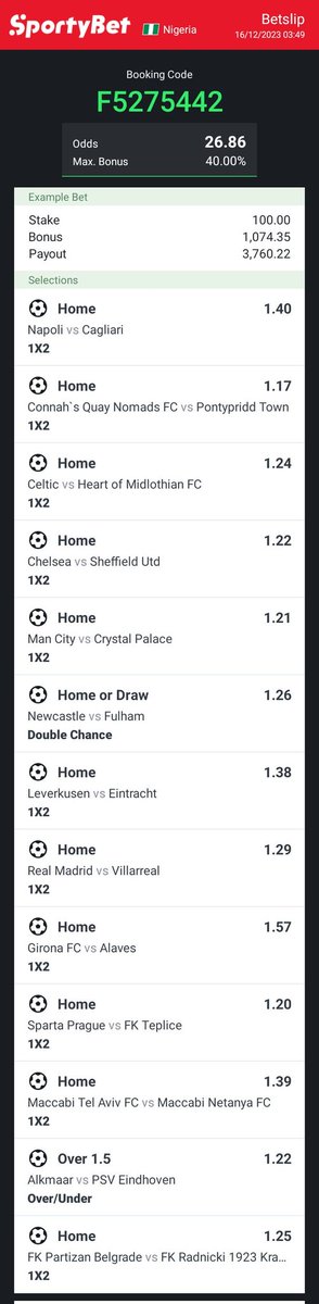 Double2odds & 26odds @midetips @hermperor002 @ADT_Freetips @DailyoddsX_Ng @Freshtip1 @Emeritus_Tip @Tamuno_Jorge 
@Aladdin080 @Mrdavidsontips @WiliamsAnalysis @bankkertipz @BettingTipsMan @BIGKINGJAYZ @BoomQueen_ @BosssDc