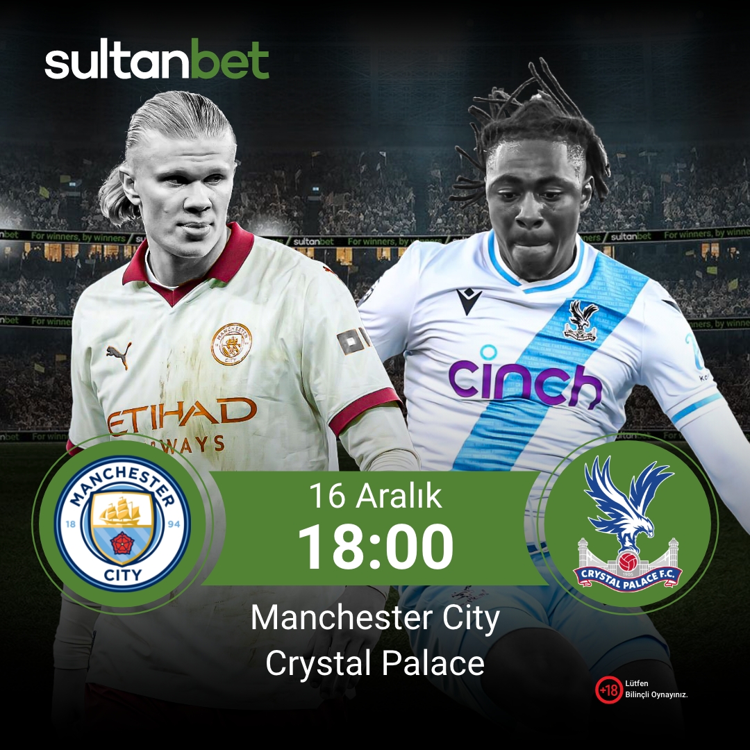 Premier Ligi heyecanı Sultanbet'te hız kesmeden devam ediyor!

Manchester City 🆚 Crystal Palace
🗓️16.12.2023
⏰18:00

Güncel Giriş 🎯 bit.ly/sultanbetuyelik
Telegram🎯 t.me/SultanbetTR

#bahis #kupon #sultanbetgiris #spor #Sultanbet #premierlig #ManCity #CPFC