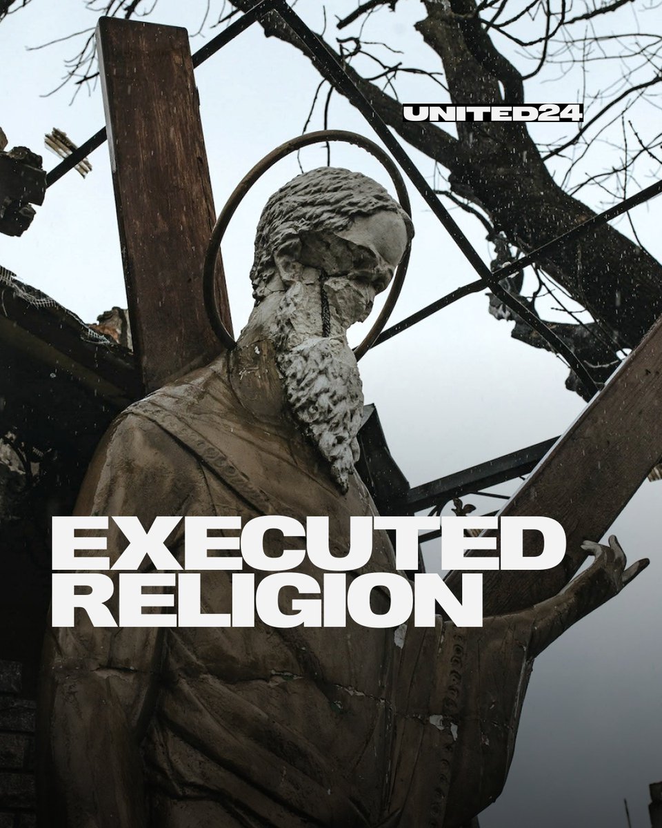 Russians leave a trail of destruction, showing a particular disdain for religion. They ruthlessly target everyone, even priests. This troubling event occurred last year, prompting reflection on how many similar stories may emerge. 🧵(1/6)