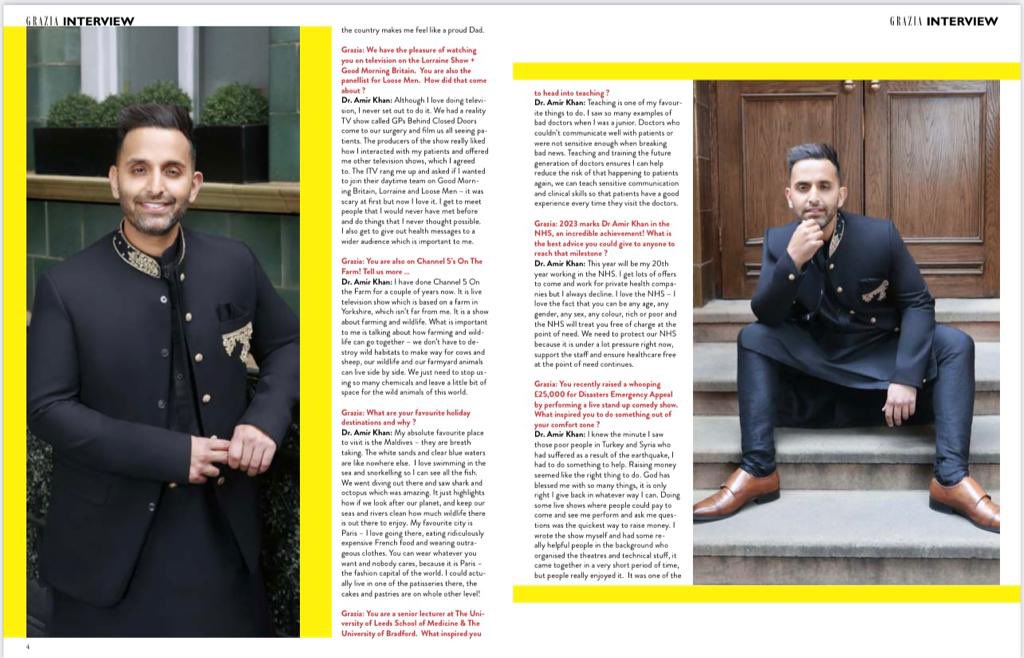 Totally out of my comfort zone - but a huge pleasure to be featured in @graziapak thanks to @KANIZMAKEUP for arranging it all!