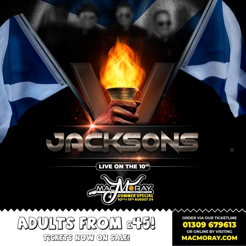 The Jacksons will be headlining MacMoray Summer Fest 2024 at Cooper Park in Elgin, UK on August 10th! Get ready for a night of unforgettable music and good vibes. Tickets are on sale! 🌈🎵🎉💃🎶🌟🎤🔥 macmoray.com/summer-fest-20… #TheJacksons #SummerFest2024