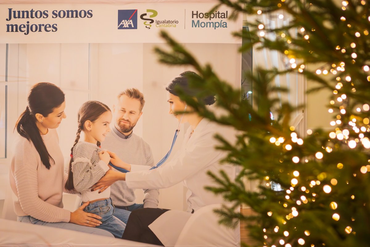 Todo el Grupo AXA Igualatorio nos reunimos para felicitarnos estas fiestas y celebrar el 25 aniversario de nuestro querido hospital, con una gran noticia. Hospital Mompía llega al centro de Santander muy pronto con urgencias, consultas y fisioterapia.