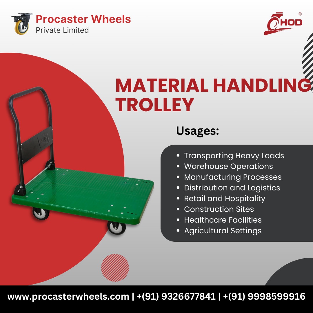 MATERIAL HANDLING TROLLEY.
procasterwheels.com
+91 9326677841
.
#material #handlingtrolley #medicalwheels #heavydutypp #casterwheels #doubleballbearing #procaster #wheels #rubberd #casterwheel #caster #hod #pneumatic #LightDuty #heavyDuty #industrial #manufacturing #metal