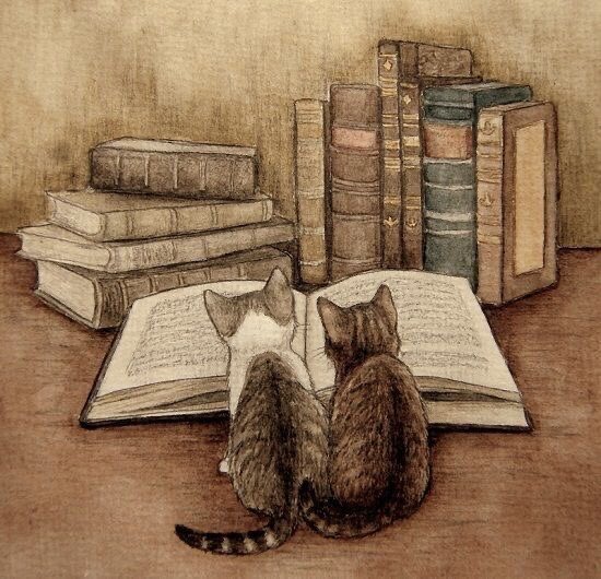 'but for my own part, if a book is well written, I always find it too short.'
~ #JaneAustin
#BookWormSat
#Caturday 
In the Library by Maija Laaksonen