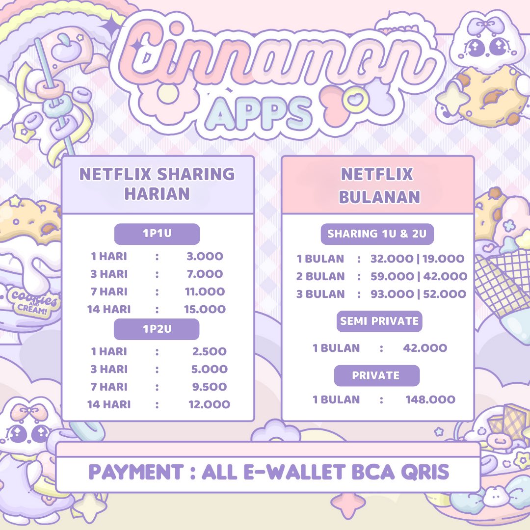 boztle's tweet image. halo (っˆ ³ˆ)❕cari app prem bisa diaku yuk! avail harian, bulanan &amp;amp; tahunan🙆🏻‍♀️💘 trusted with guarantee full &amp;amp; seller tidak galaak★ 

💌 WA : bit.ly/3Cbda60
💳 : all e-wallet, bca &amp;amp; qris

#zonauang