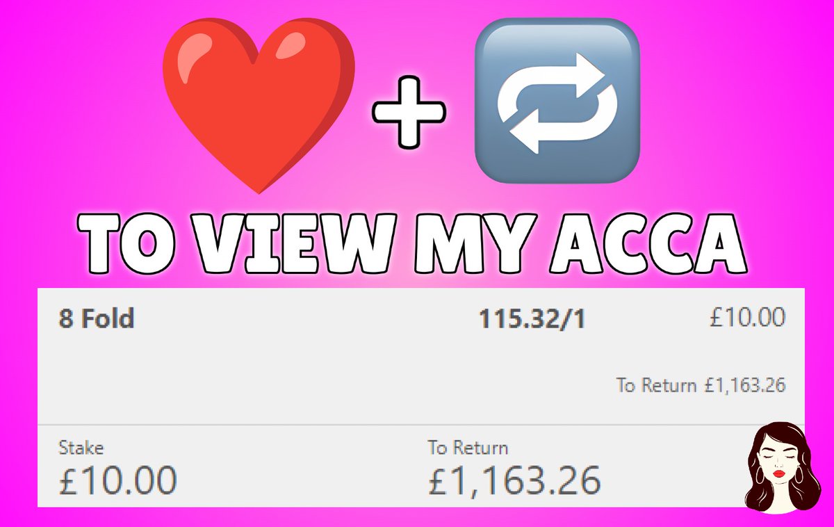 EmilyTaylorTips's tweet photo. Good morning everyone 🫶

Everybody who ❤️ and retweets this tweet will be able to see my monster acca at 1pm today for FREE!🔥

I'll have some bet builders over the weekend as well😍

Turn my notifications on and drop me a follow to receive my tips for free🔔

Emily x https://t.co/FLRtREQpLV