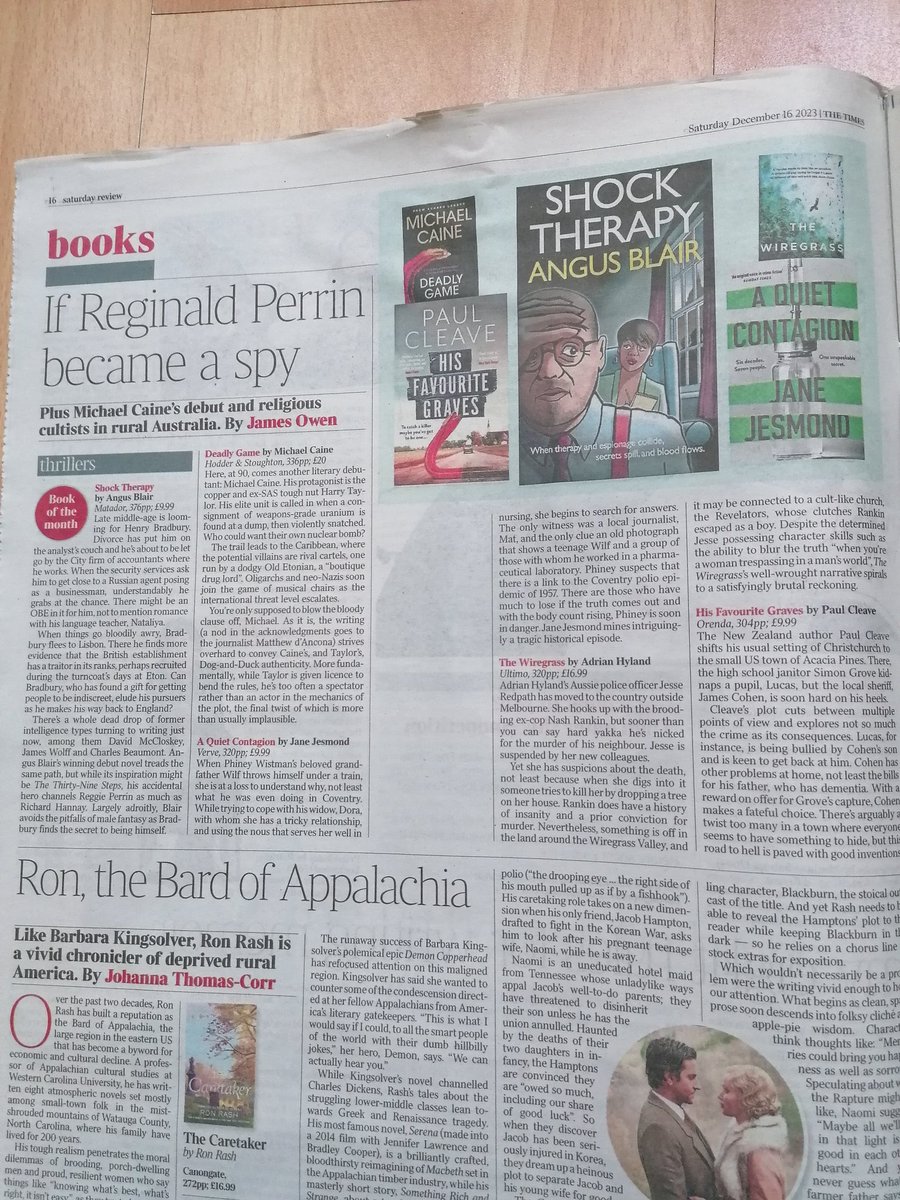 Good to see @AuthorJJesmond #AQuietContagion published by @VERVE_Books is one of the @thetimes picks of thrillers of the month. The timing of it's themes is absolutely perfect and it's a great thriller peterturnsthepage.wordpress.com/2023/11/30/a-q…