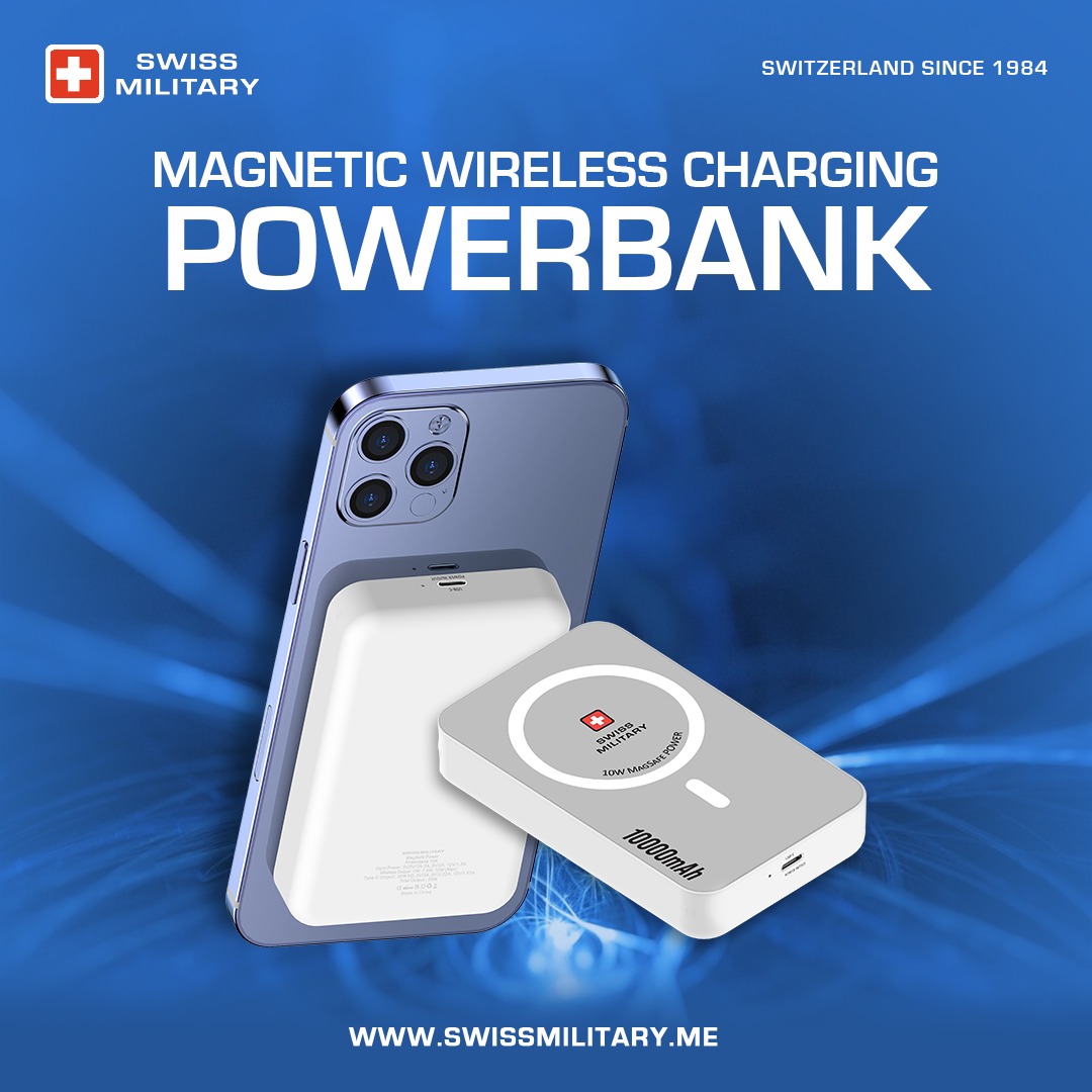 Effortless power on the go!
• 10W Wireless Charging
• 20W Wired PD Charging
• Travel friendly

Get yours now at:
swissmilitary.me/product-catego…

#Swissmilitary #MagneticCharging #PassThroughCharging #CompactDesign #HighCapacity #WirelessCharging #FastCharge #SmartTechnology