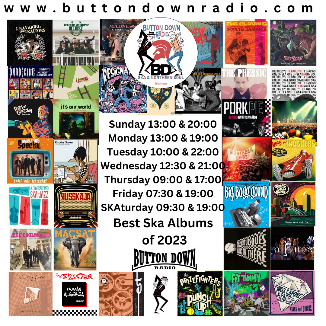 Vote for your favourite ska album of the year 2023 in our annual #BDR listeners poll at facebook.com/groups/skabutt… 

#supportoriginalskamusic #ska #skamusic