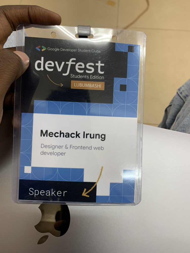 I'll soon be giving a talk at the Devfest Lubumbashi Student Edition UDBL.

#DevFest2023 #gdsc