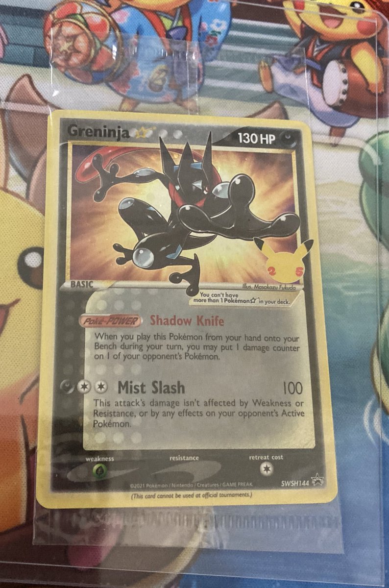 トレカレジェンズ<a href="/toreca_legends/">トレカレジェンズ</a> 様から当選品届きました🎁✨
かっこいい英語版ゲッコウガ‼️未開封のまま飾って眺めます👀✨
ありがとうございました(⁎ᴗ͈ˬᴗ͈⁎)