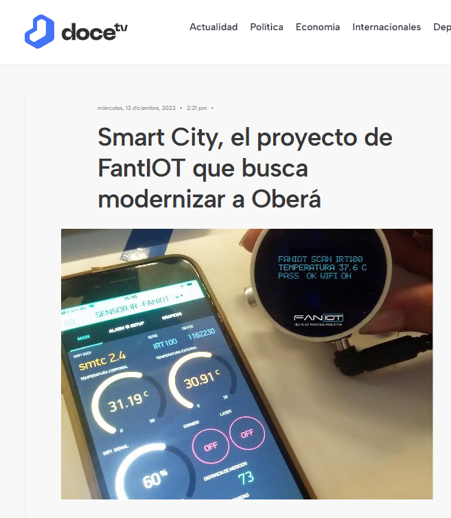 FanIOT Argentina (@faniotargentina) on Twitter photo Conoce el proyecto permitirá obtener datos precisos sobre calidad de aire, luminosidad, temperatura y humedad de las ciudades, a través de sensores de última generación.<a href="/tv12misiones/">Canal Doce Misiones</a>
👉shorturl.at/cfPX4 Conoce el proyecto permitirá obtener datos precisos sobre calidad de aire, luminosidad, temperatura y humedad de las ciudades, a través de sensores de última generación.<a href="/tv12misiones/">Canal Doce Misiones</a>
👉shorturl.at/cfPX4