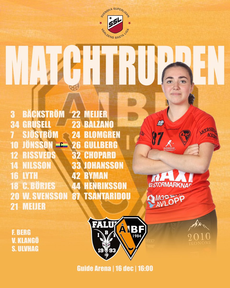 Bussen är på väg upp till Falun för årets sista match. Här är truppen som tekar igång matchen 16.00🔥