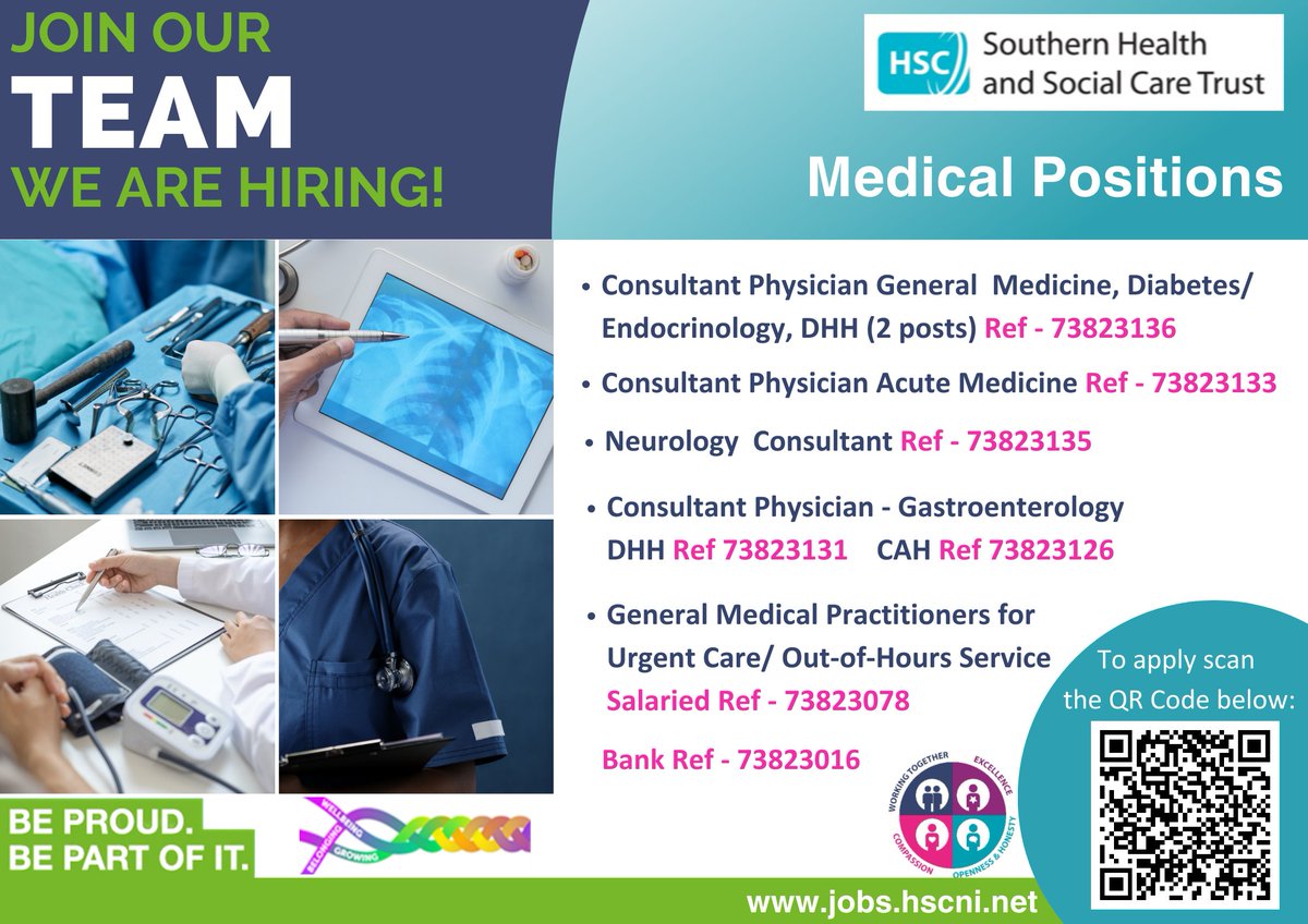 We’re actively recruiting for various medical positions across the Trust. 🔗 Take the next step in your medical career by submitting your application here ⬇️ pulse.ly/hjh4uxyurg #teamSHSCT