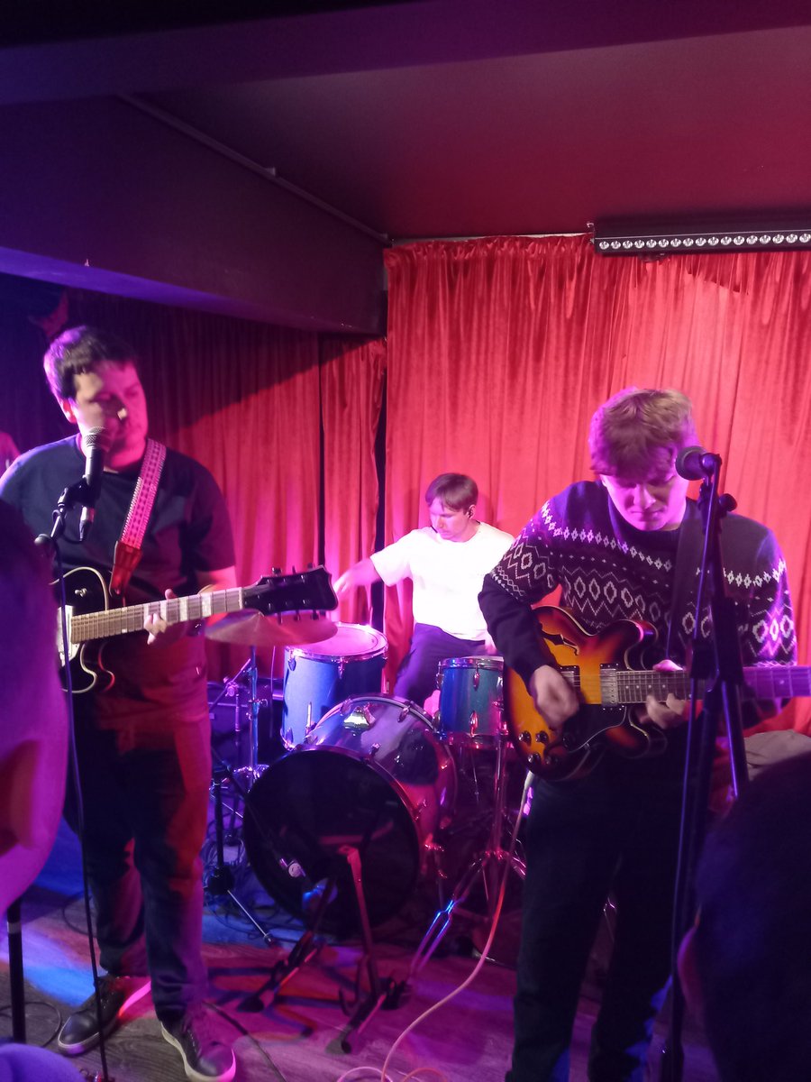 Great start to my birthday weekend. Top night of great music at Side Door, Liverpool. Thanks to @thesway_band #InTheRanks @thekowloons and @Santa for the entertainment.