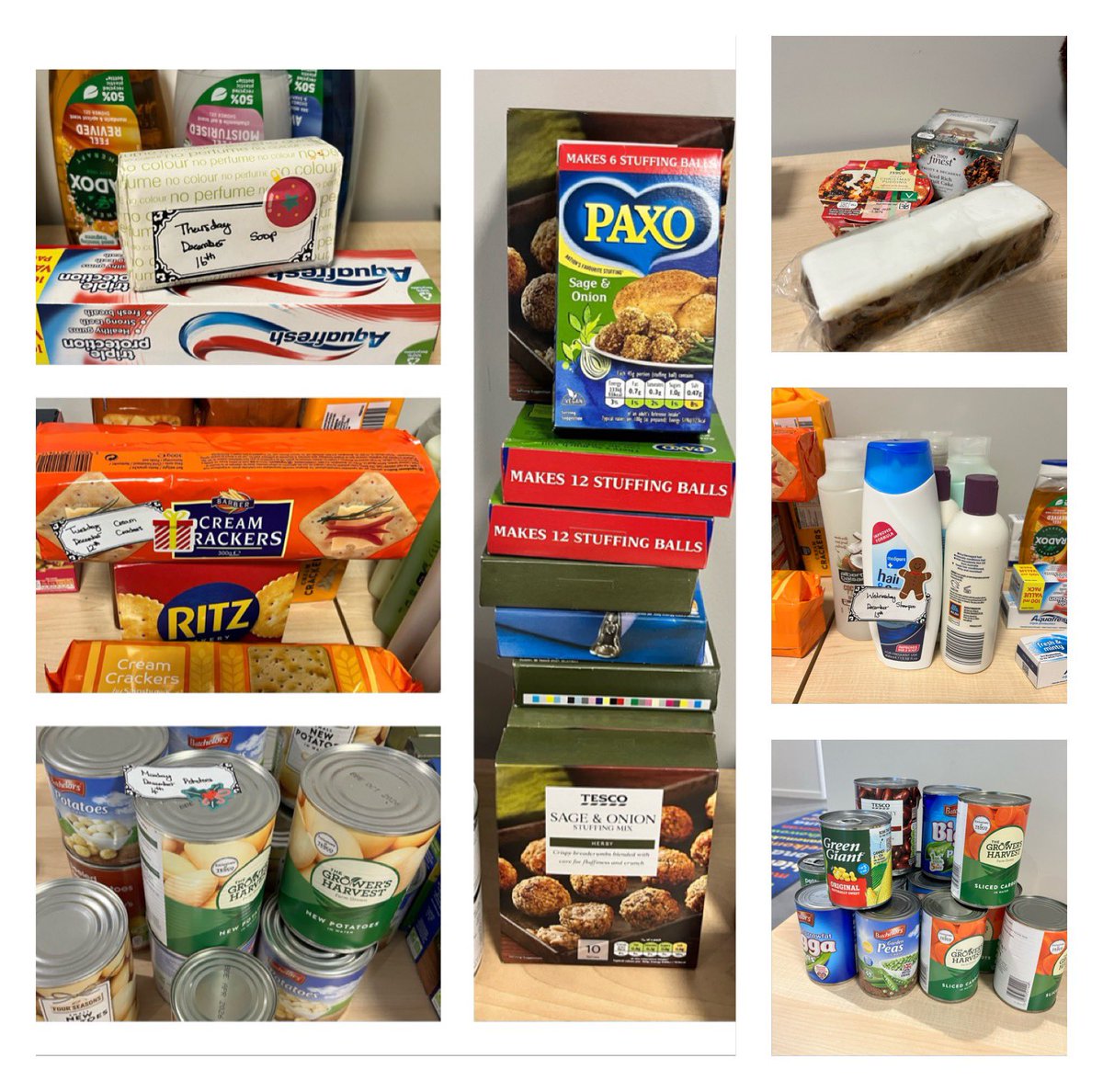 Just some of the items donated so far for our reverse advent calendar for Wickford Food Bank. Our community works hard to support each other in times of need. Thanks to all who have donated so far for your amazing generosity ❤️🎄