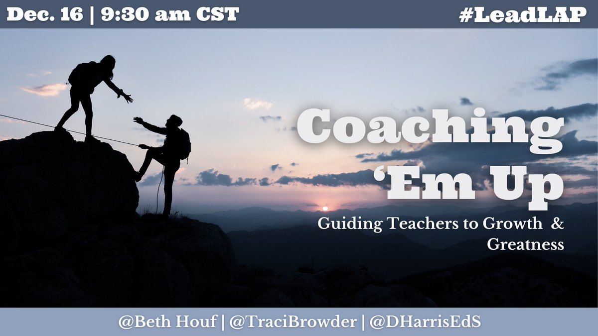 DHarrisEdS's tweet image. We hope you will join us for #LeadLAP this morning! 
As individuals responsible for the measurement of effective teaching, we'll talk about how we coach teachers up for success in the classroom!

See you in the chat at 9:30am!
#PlanLAP #tlap #edutwitter #Principals #EduLeaders