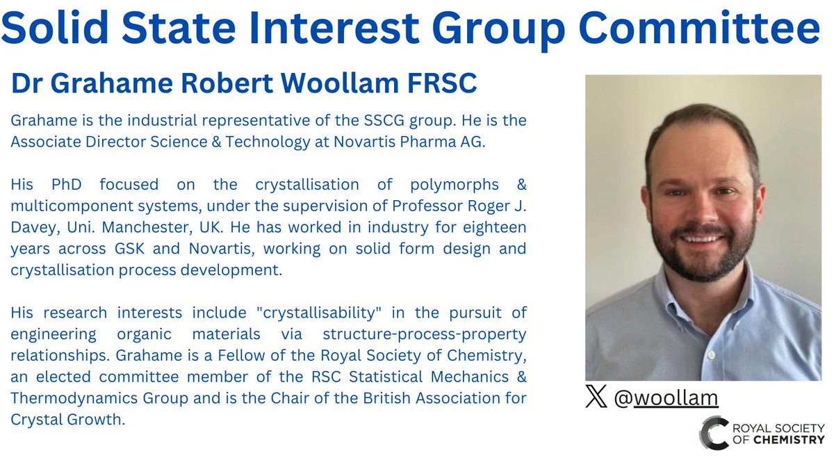 First up we have Dr Grahame @woollam who is our industrial representative at the moment. #SSCG23