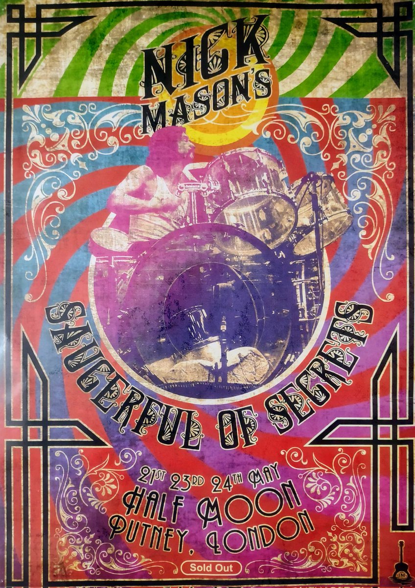 To add to @NMSOSOfficial poster collection. Lucky enough to be at those first tiny gigs at the @HalfmoonPutney with @howsicus and to have this original poster hanging in my house.