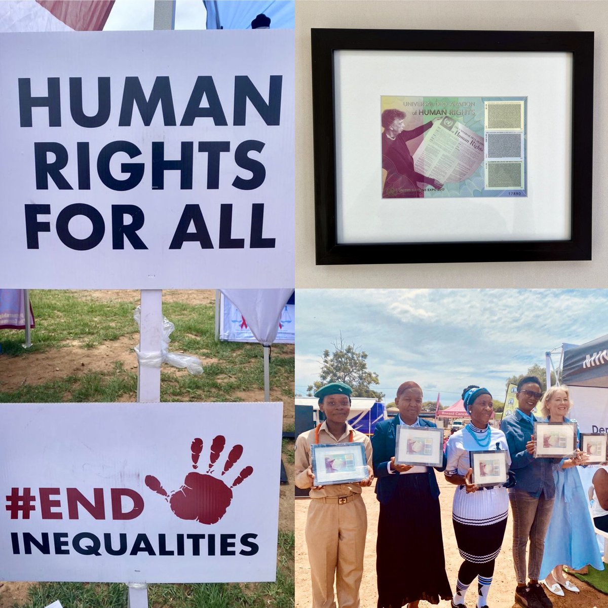 Yesterday I joined @MoJ_bw and @UN_Botswana in marking 75 years of the Universal Declaration of Human Rights.

The Declaration is as relevant today as 75 years ago.

Thanking @ZiaChoudhury for the recognition for promoting human rights.

#HumanRightsDay
#OurVoiceOurFuture