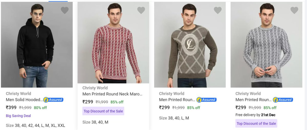 LetsShopOnline's tweet image. 🔥🔥Mens Sweaters Starting  @299
Buy here : dl.flipkart.com/s/_pVtKjNNNN
#flipkartindia     #MAKmakesitpossible   #ShameOnMI
