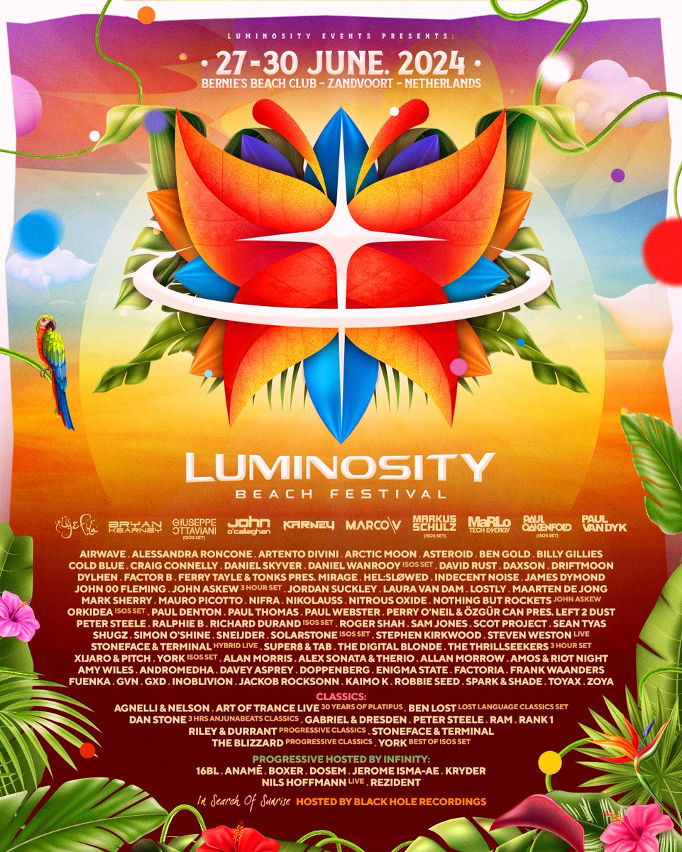 Pleased to be taking my music to Luminosity Beach Festival in June 2024! 🙌