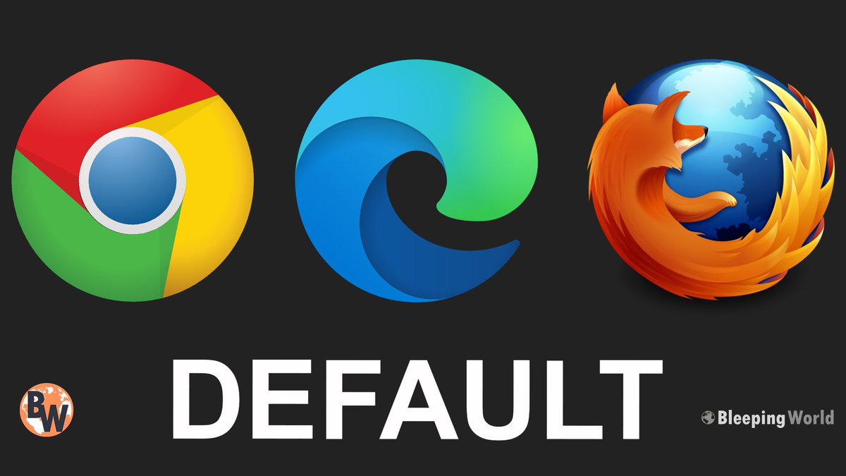 BleepingWorld's tweet photo. How to Change your default browser on Windows 10.  Only takes 45 seconds.
#browser #webbrowser #windows
https://t.co/57I3mDU7oR https://t.co/iKH7qHGySX
