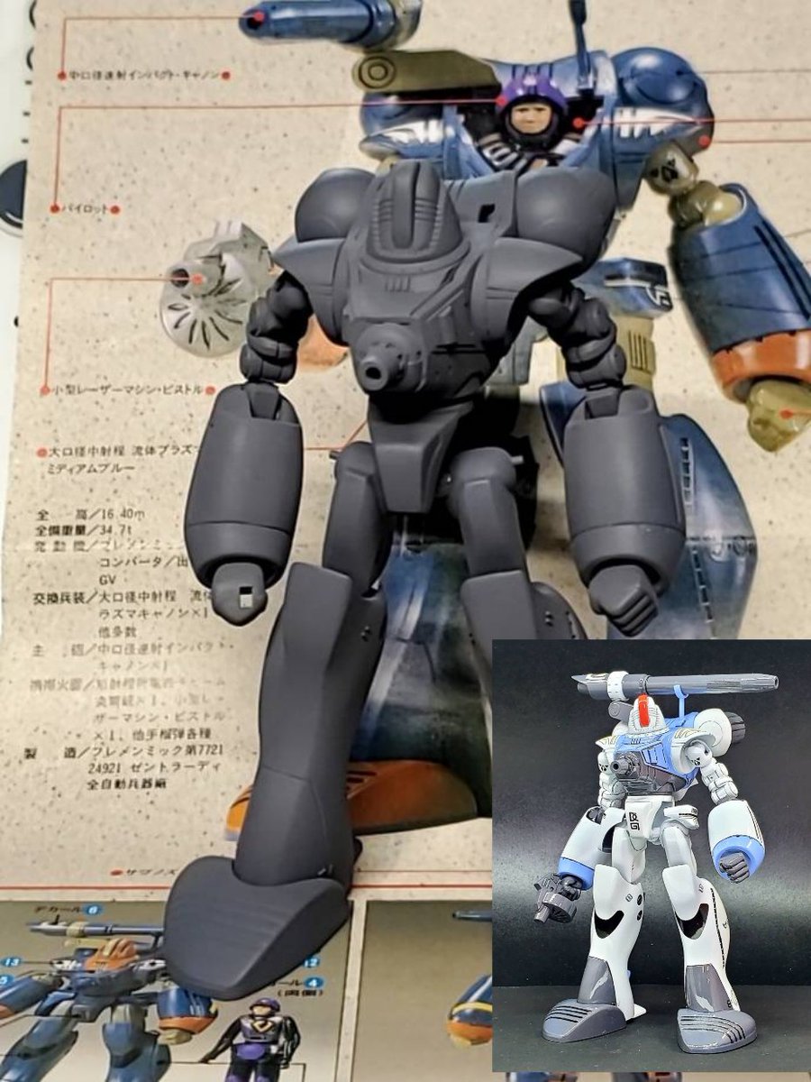 atm_09_m's tweet photo. #ベアサフ
ヌージャデル・ガーとRX-78で参戦します!
何れも旧キットでヌージャデル・ガーはキズチェックの時のでガンダムは近藤版風味のサフ仕上げです。
旧キットの造形は独特の味わいがあるのでやめられません😆
サフだけでも十分カッコイイ(完全に自己満w)✨
#ガンプラは自由だ
#マクロス
#Mobits https://t.co/gxDTR4xfuK