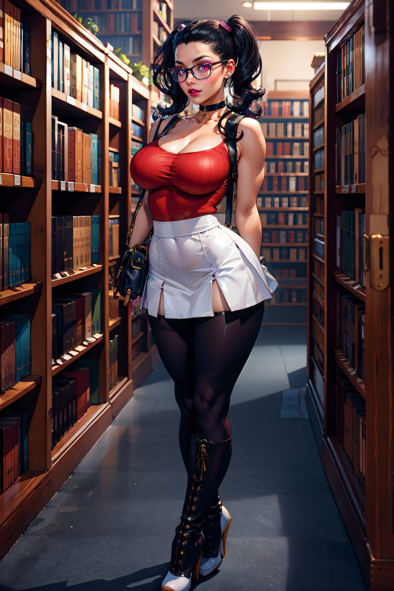 riddleshollow's tweet photo. casual or slutty? but which is which? #stablediffusion #ai #aiart #aigirl #aiwaifu #waifu #civitai #library #mondstadt #academy #lisza #fiona https://t.co/qbaQgiX4cs