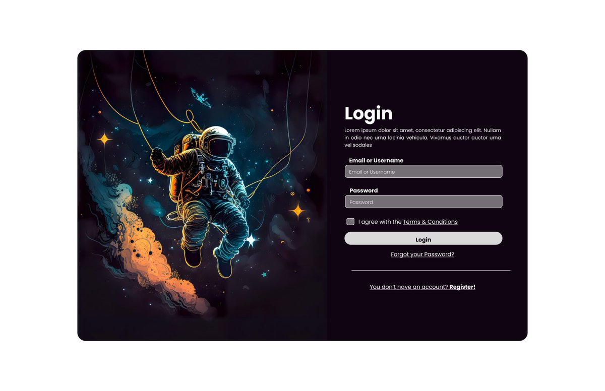 I just finished designing this Login page prototype on Figma! 💻✨

I’m now excited to bring it  to life!
#UI #Design #FigmaMagic”
