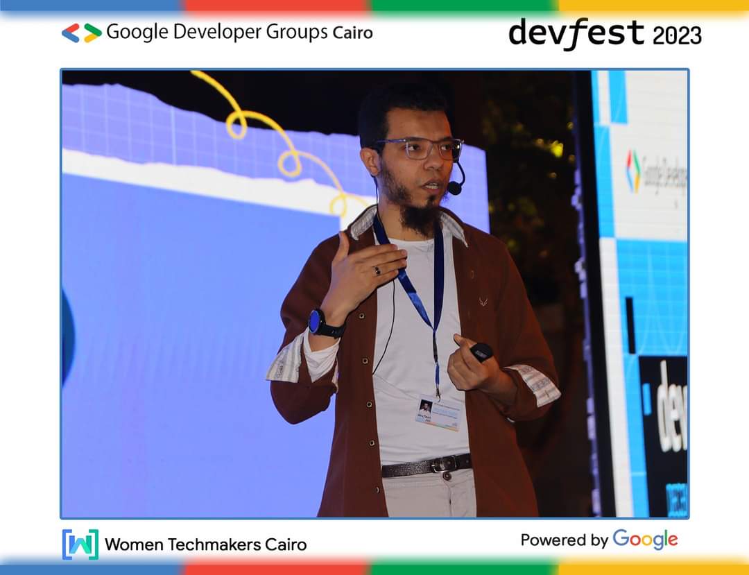 GDGCairo's tweet photo. " Staying up-to-date in the AI Era " This is what Ahmed Nabil tells us now on stage.💥
👨💻Ahmed Nabil
●Founder and leader of Kotlin Egypt.
●Software Tech Lead at _VOIS. https://t.co/YW3NQivOKy