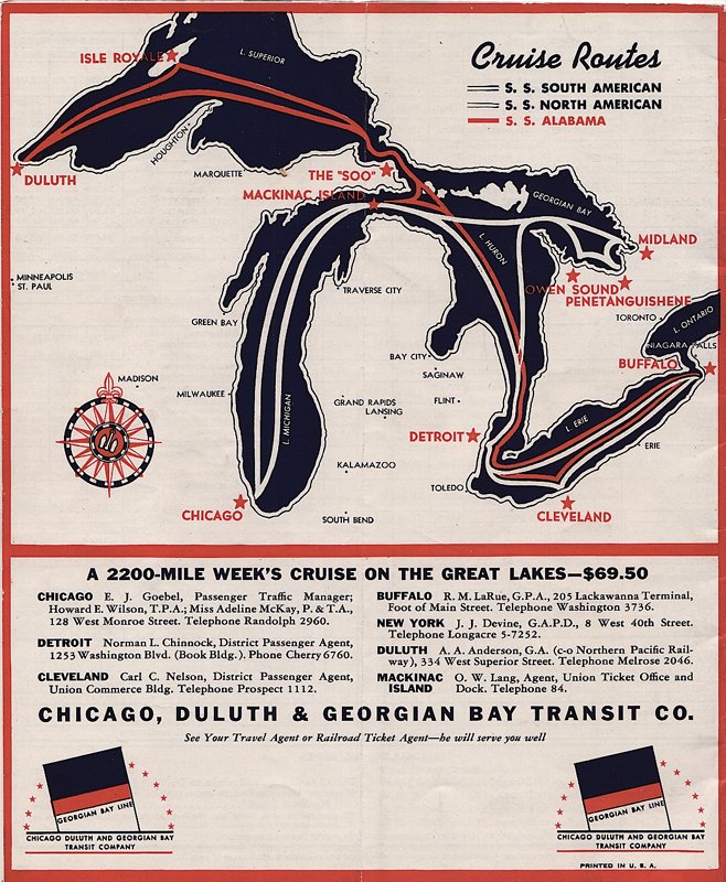 Used to be able to take a cruise between Duluth and Buffalo