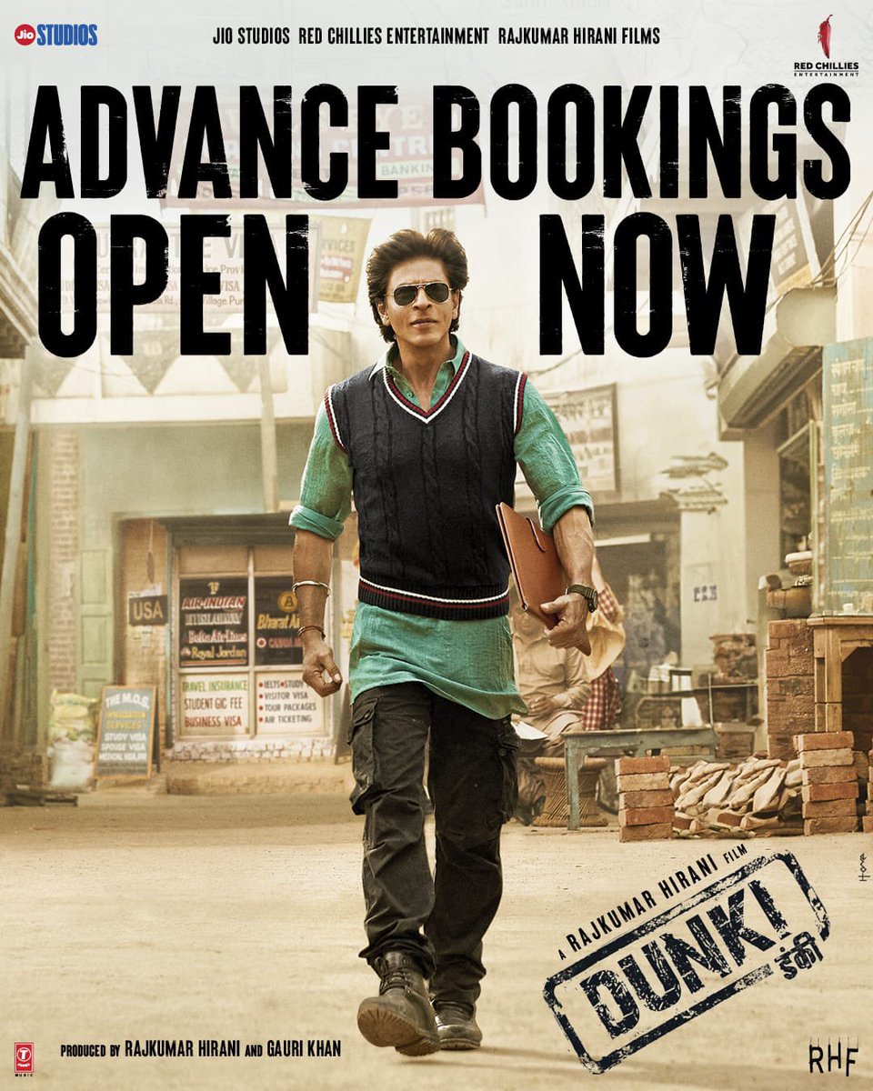 #DUNKI Advance Booking Opens Allover WorldWide🔥 Stars : Shah Rukh Khan - Taapsee - Vicky Kaushal - Dia Mirza - Satish Shah Music : Pritam (83 Movie) Direction : RajKumar Hirani (PK) DECEMBER 21 2023 Release.