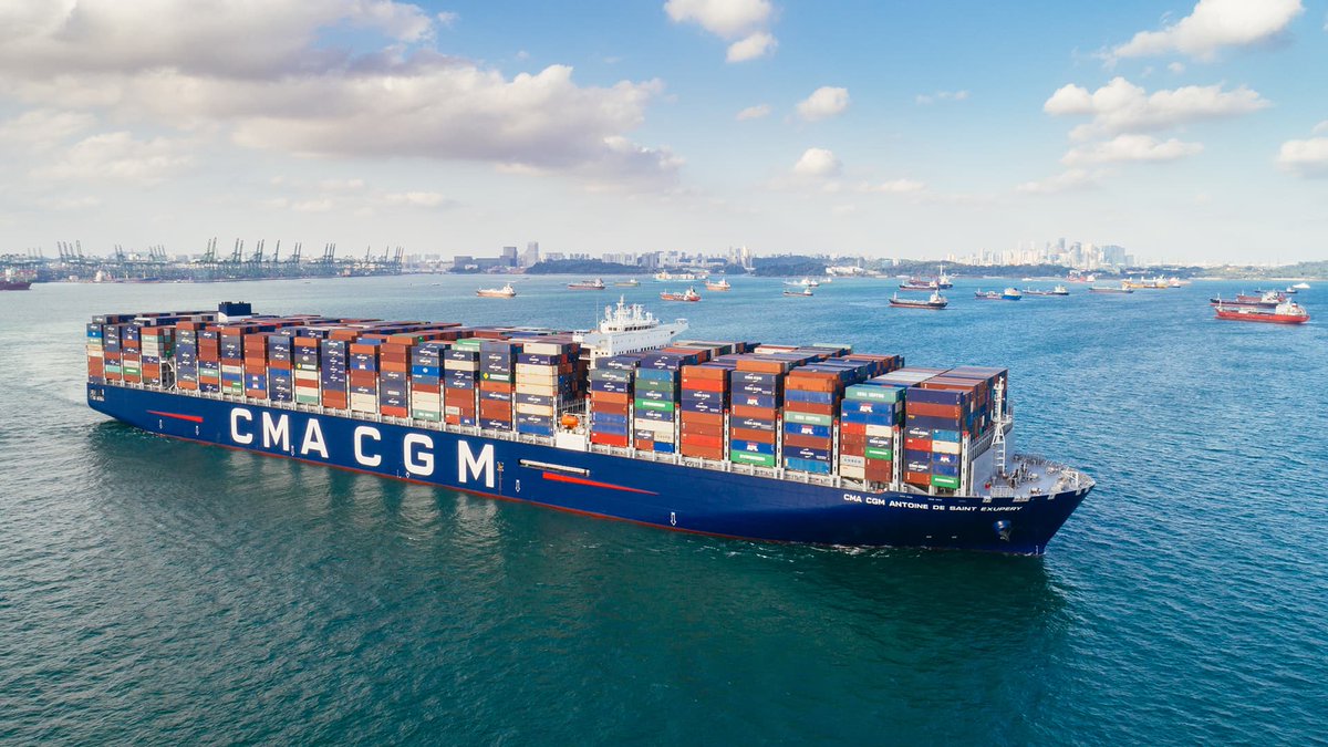 ⚡️BREAKING Third largest container shipping company in the world CMA CGM will cease its activities in the Red Sea and head for safer waters This will significantly disrupt the global economy and countries will have no choice to blame USA and ask for a ceasefire CMA CGM group…