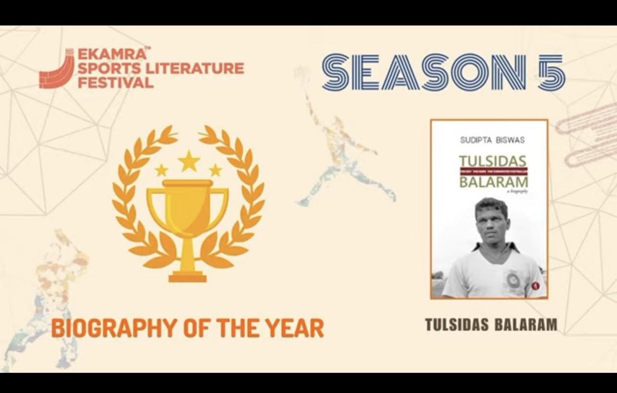 A rushed tour to Surat and back to Delhi, only to be floored by the news that Hawakal's Tulsidas Balaram: A Biography, authored by Sudipta Biswas, has been bestowed with the Biography of the Year award at Ekamra Sports Literature Festival.

Ladies and gentlemen, Ekamra is the