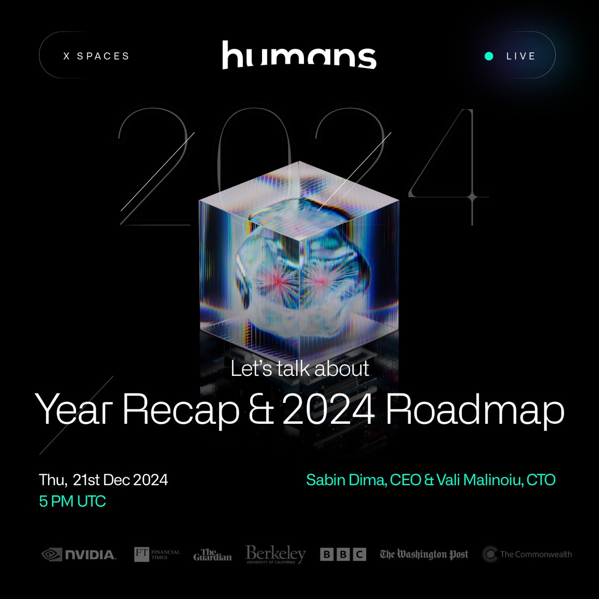 ☄️ X SPACES INCOMING ☄️

📢Join us next Thursday on X Spaces for an exclusive Year in Review and 2024 Roadmap presentation. 🚀 Let's reflect on our journey together and explore the exciting plans ahead! Save the date and tune in for more insights.👀

x.com/i/spaces/1gqxv…